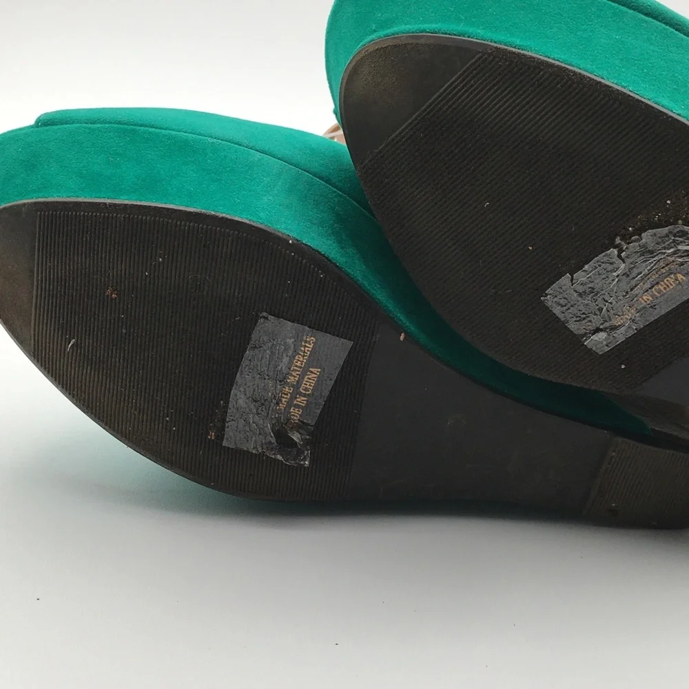 BERTINNI Suede Platform Sandals - Picture 7 of 8